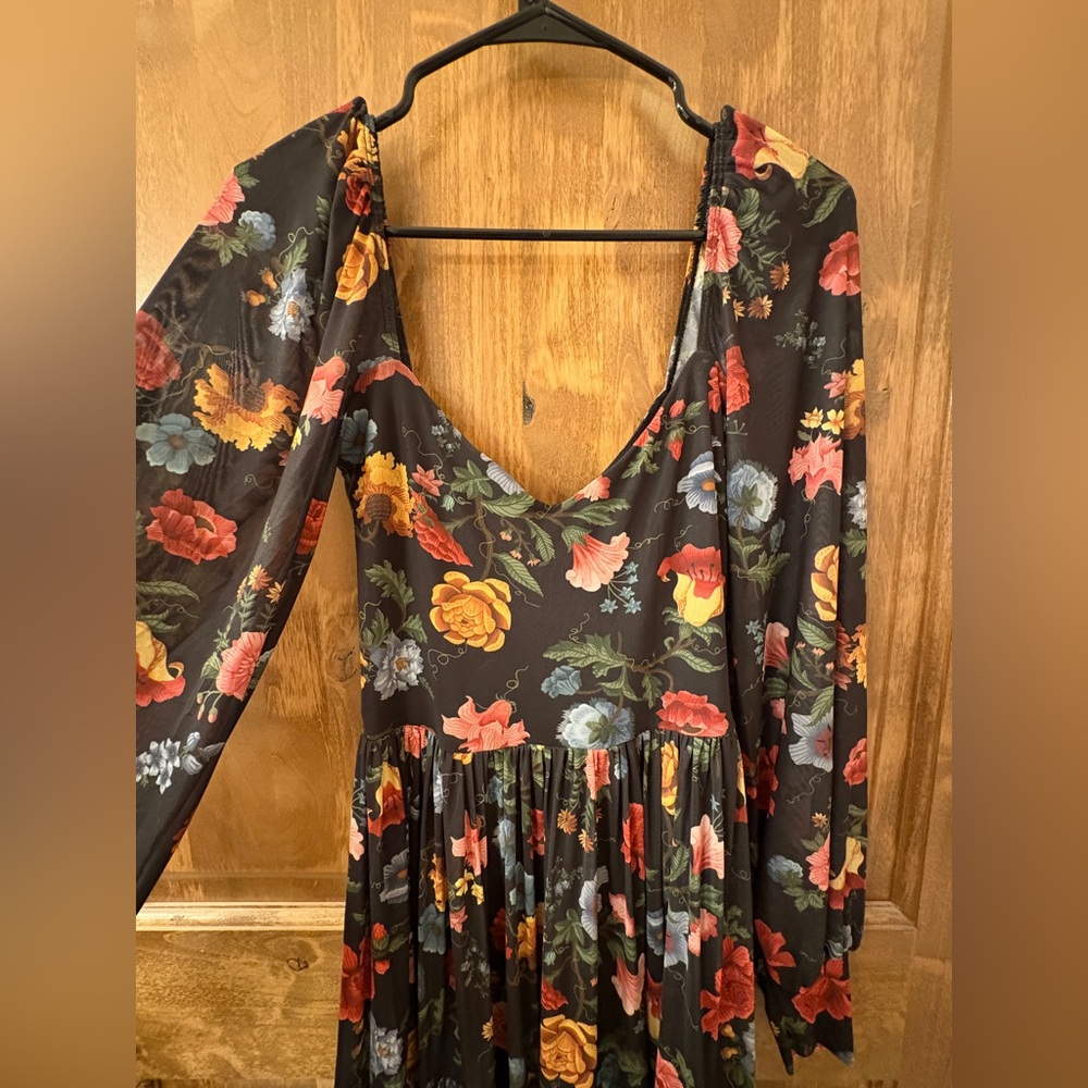 Blackmilk Vintage Flowers Tiers Romance Dress - Picture 4 of 6